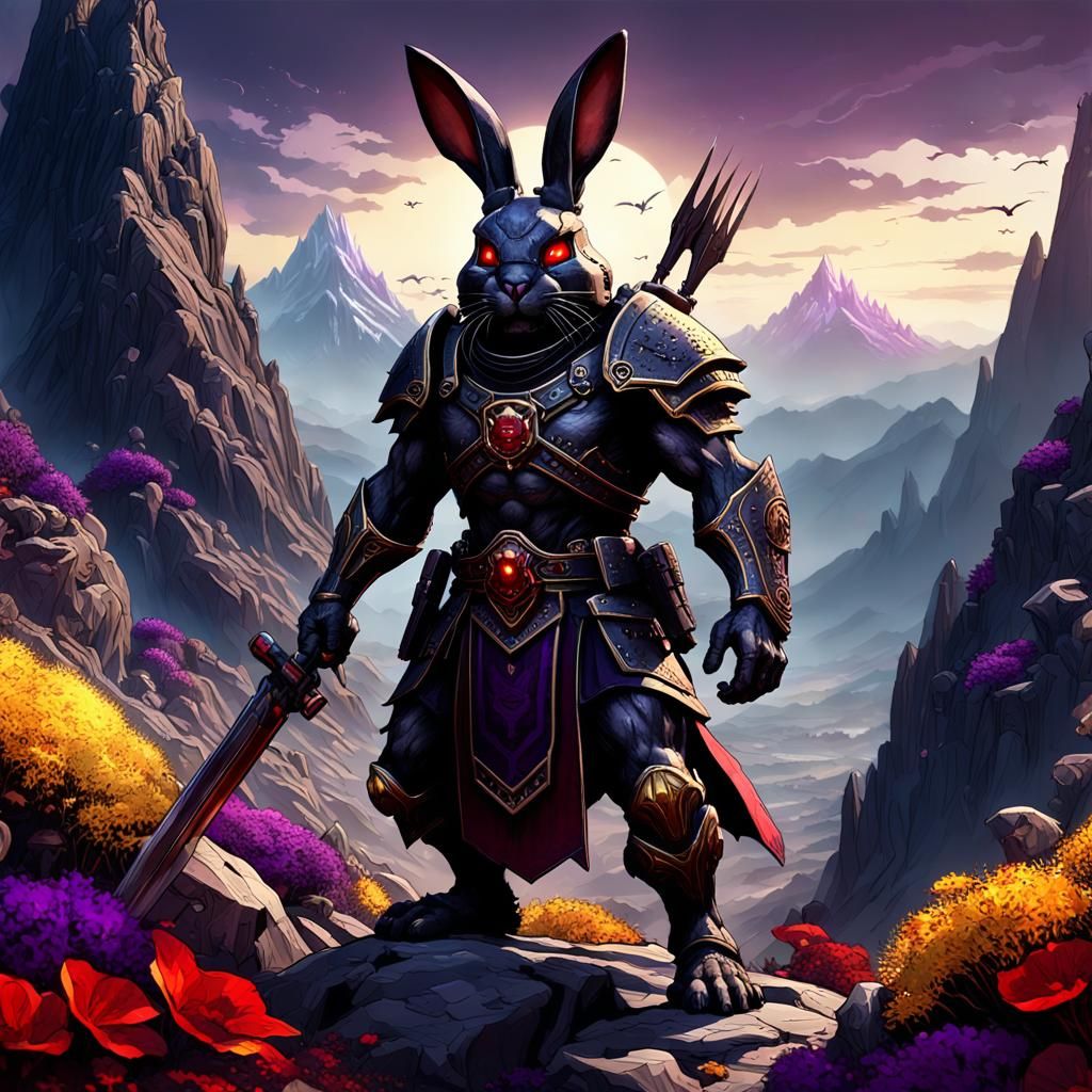 Bunny spartan outfit - AI Generated Artwork - NightCafe Creator