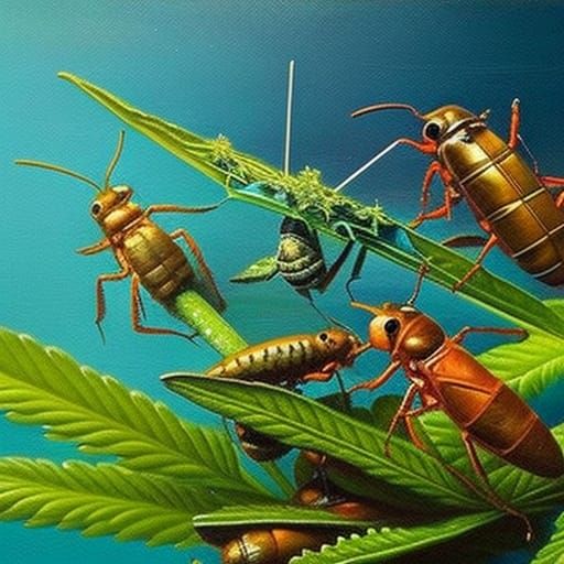insects smoking marijuana