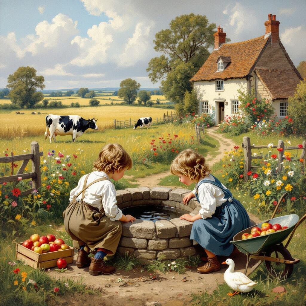 Children at the well  by @Mulgar the Merciful 