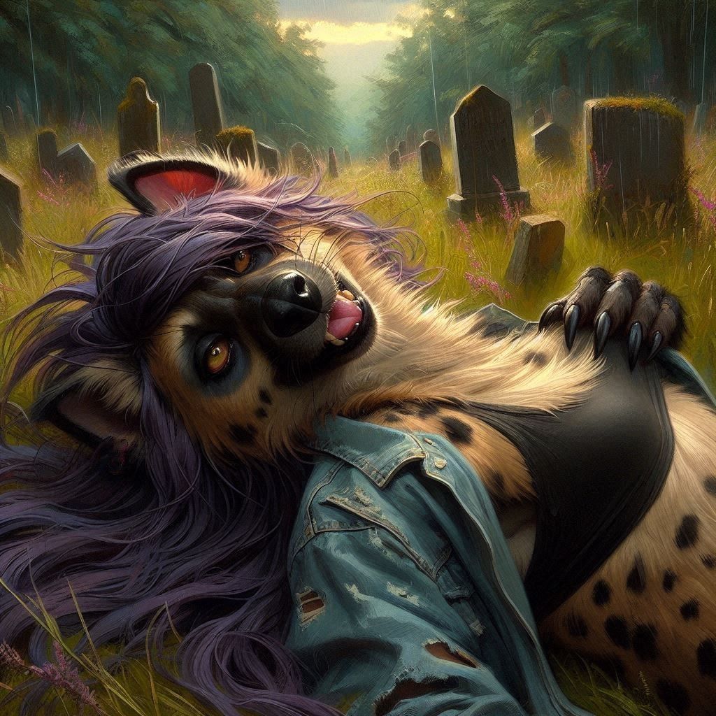 Relaxing in the Cemetery