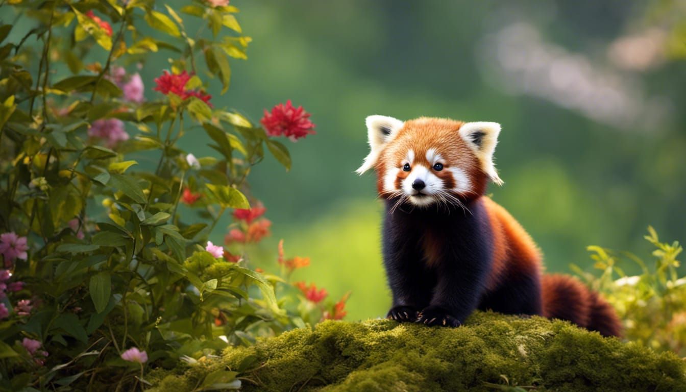 Adorable Baby Red Panda