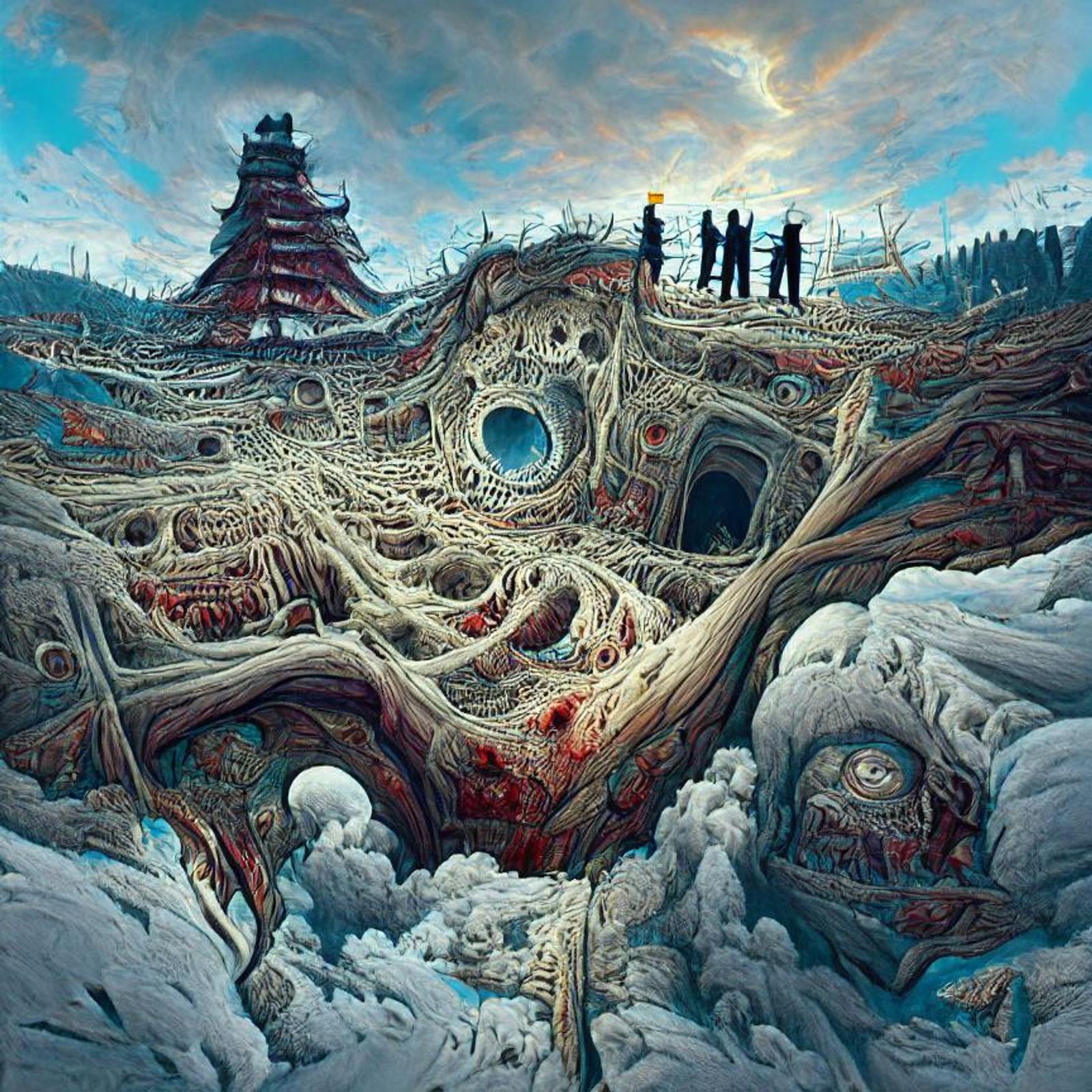A Crumbling World of Enigmatic Horrors - AI Generated Artwork A Crumbling World of Enigmatic Horrors - AI Generated Artwork
