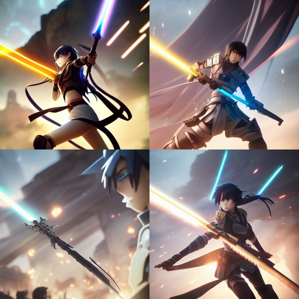 Premium AI Image  Fantasy Anime Fighter Wallpaper Background Image Ai  Generated