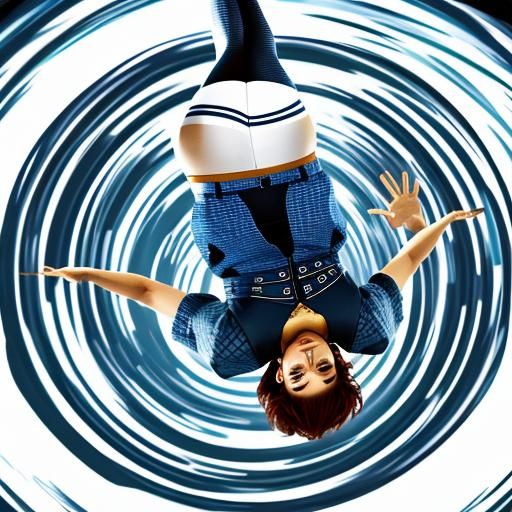 Upside down, you spin me round and round 