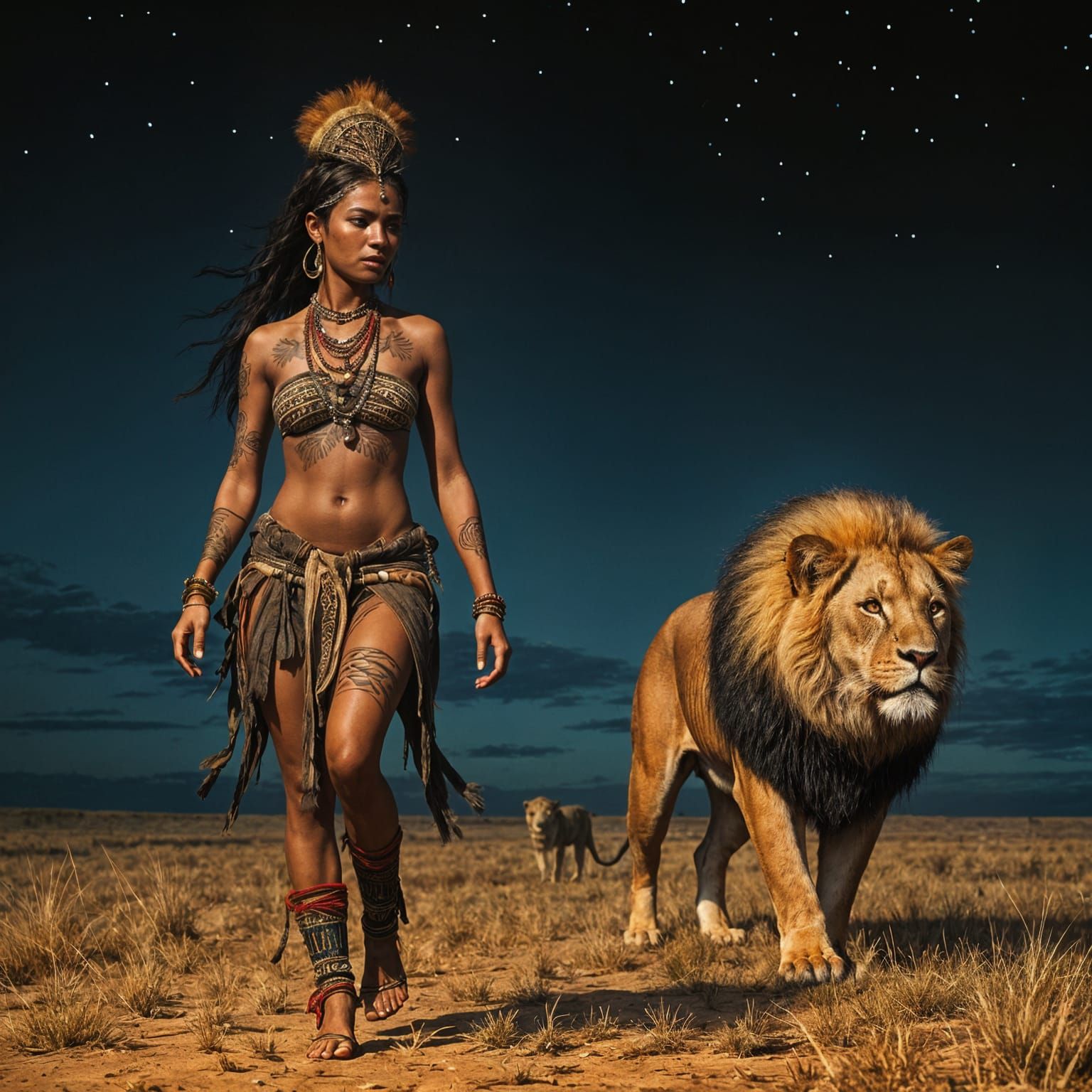A Serengeti tribeswoman  by @CrispyNoodle
