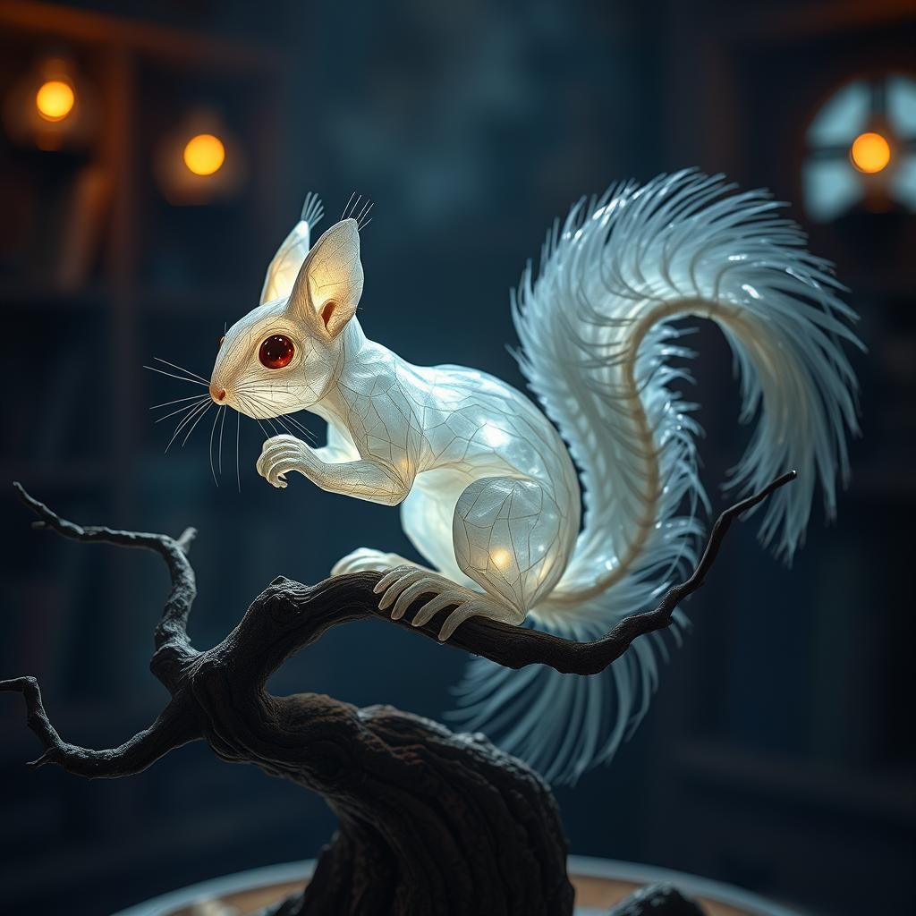 Paper squirrel  by @Fungal Prototype