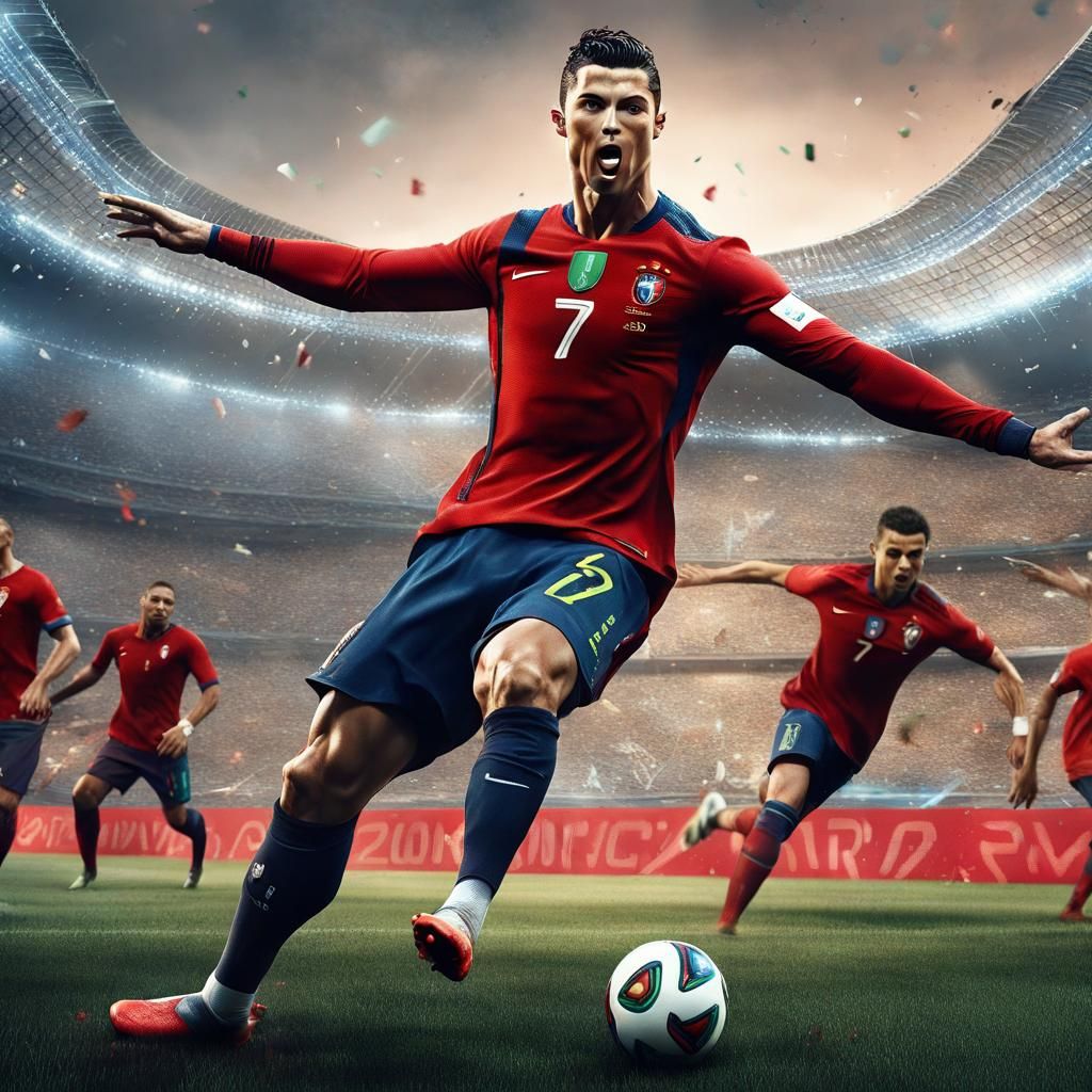 Cristiano Ronaldo winning the World Cup 2026 - AI Generated Artwork ...