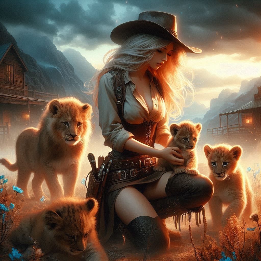 Mountain Lion Cowgirl