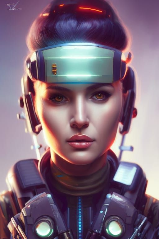 Cyberpunk Lady #8