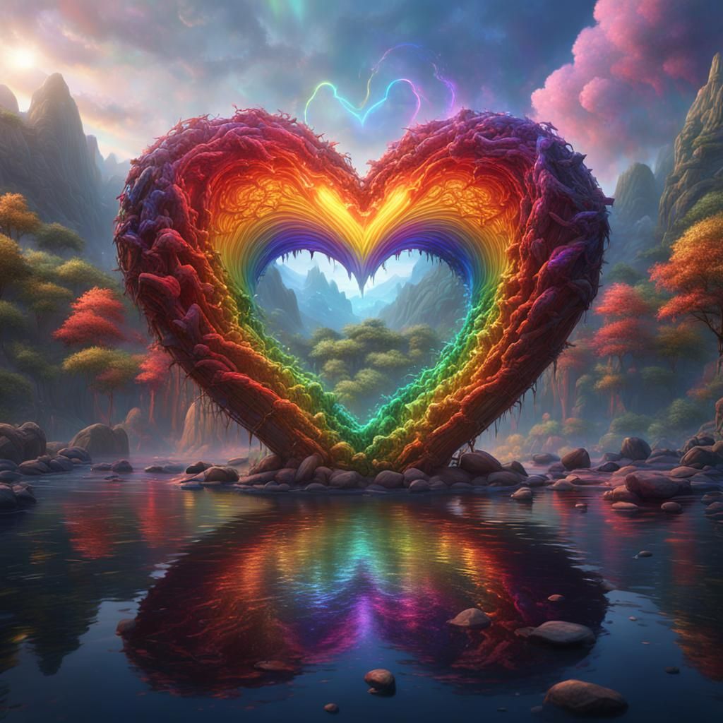 rainbow heart