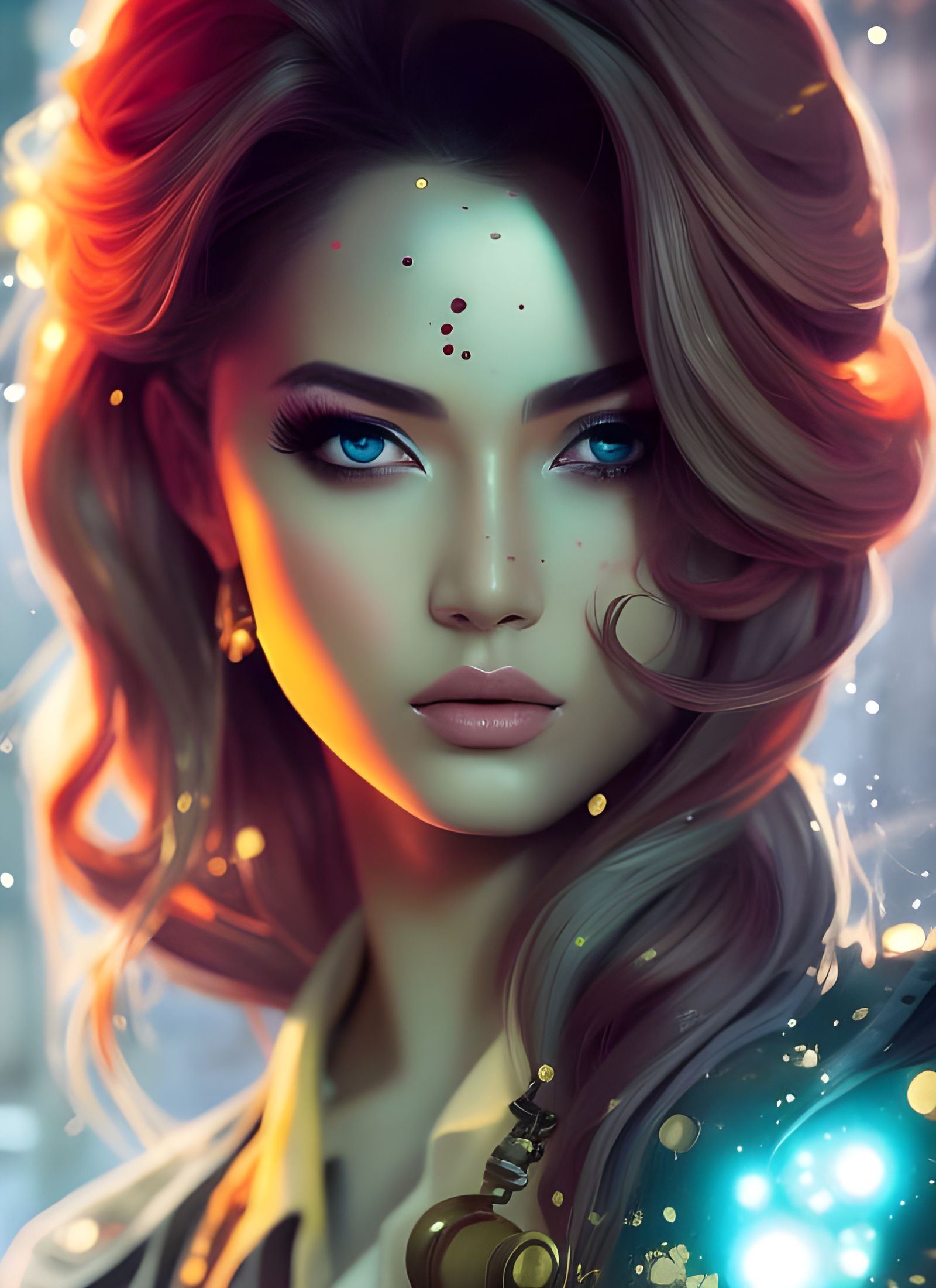 Colorful girl - AI Generated Artwork - NightCafe Creator