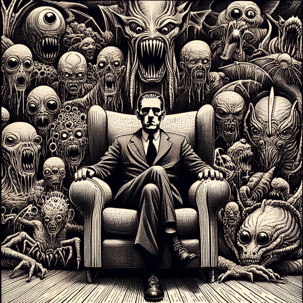 Tetra-tribute to HP Lovecraft, Enki Bilal, Philippe Druillet...