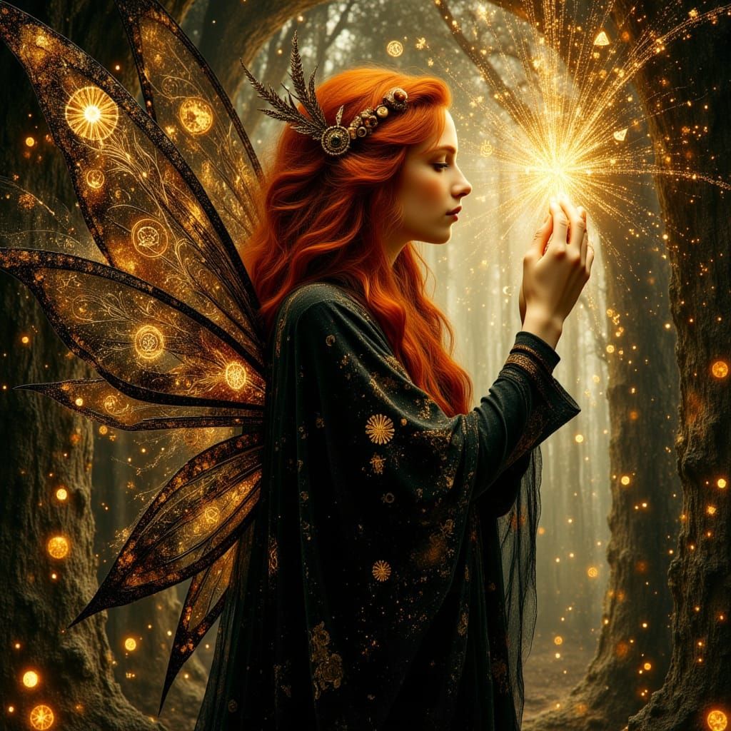 <lora:Glowing runes flux:1.0> <lora:DreamweaverFlux:1.0> <lora:Earth and old pastel:1.0> <lora:Earth and mystic:1.0> Art Nouveau illustratio...