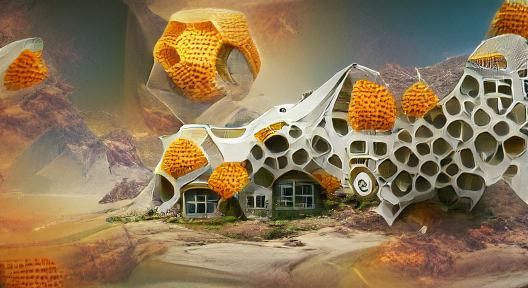 Organic Sci-Fi Honeycomb House
