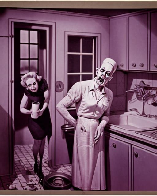 Zombie Kitchenette Crossdresser
