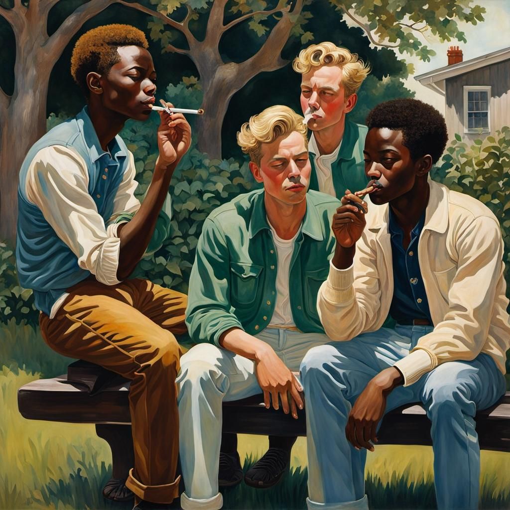 Our first cigarette