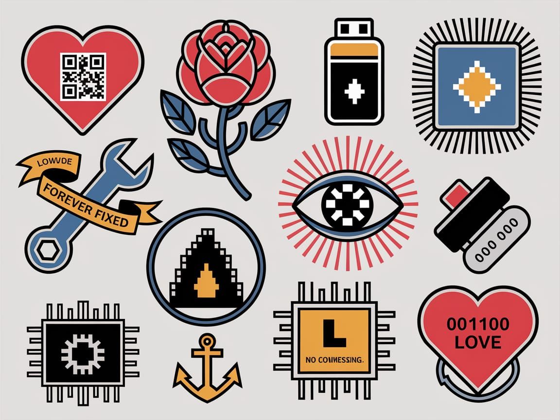 Tattoo Sheet for Robots  by @AVA
