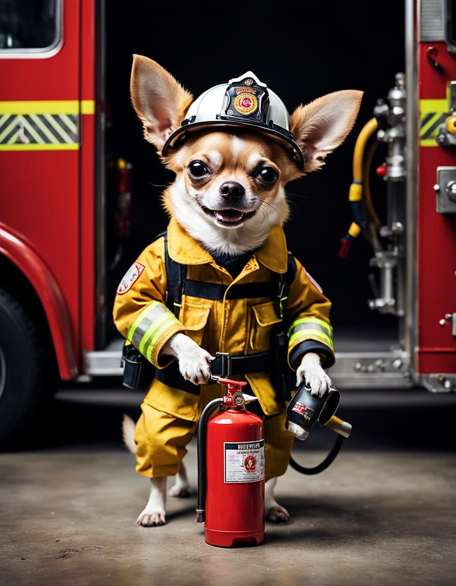 Proud Little Firefighter