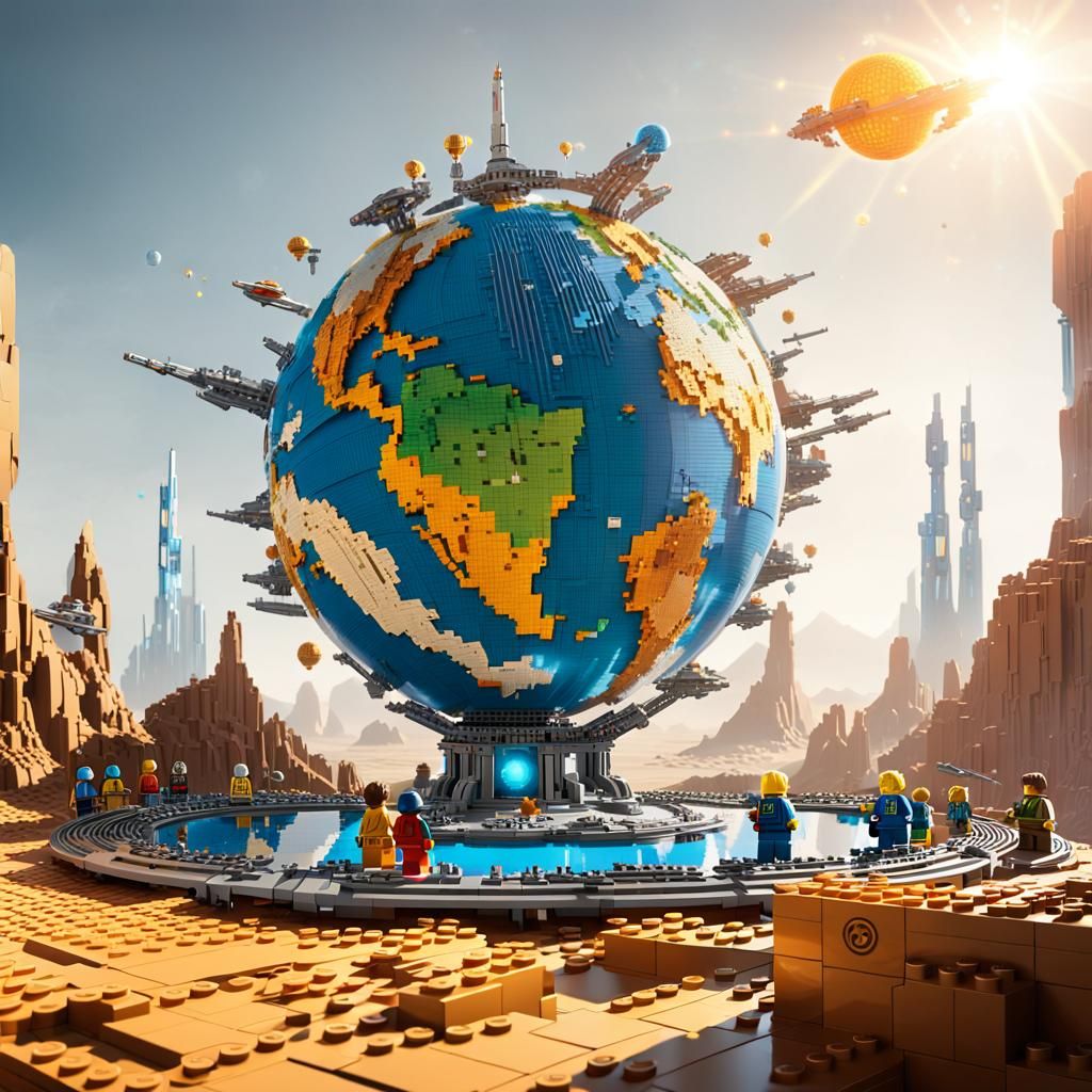 Lego Planet Energy Core: Sci-Fi Concept Art