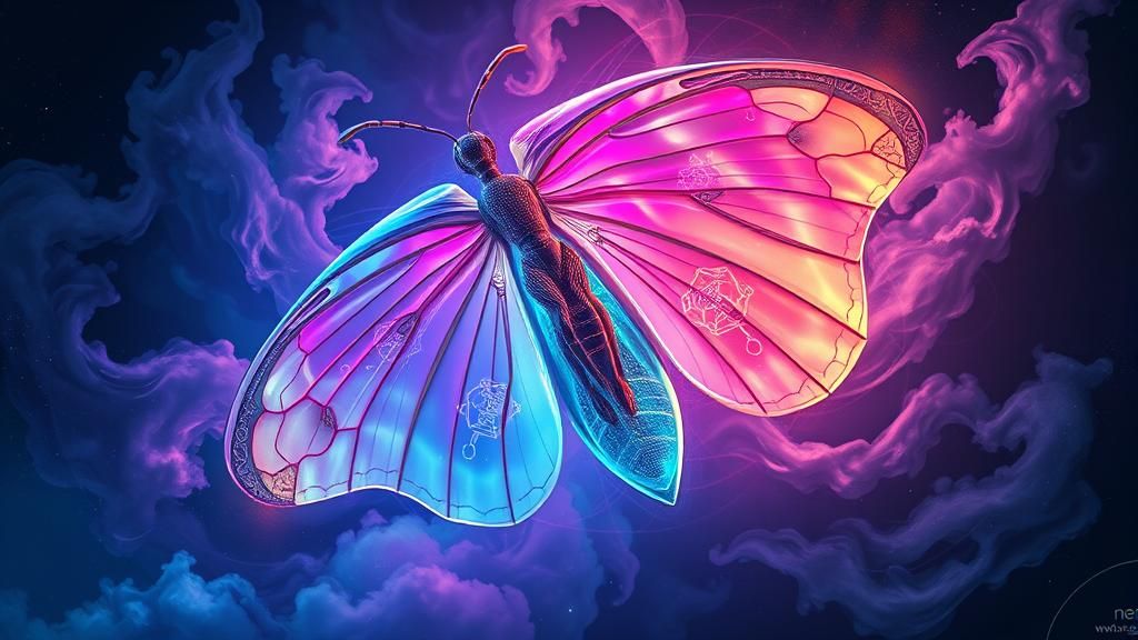 Chrysalis, fractal, zentangle abstract art