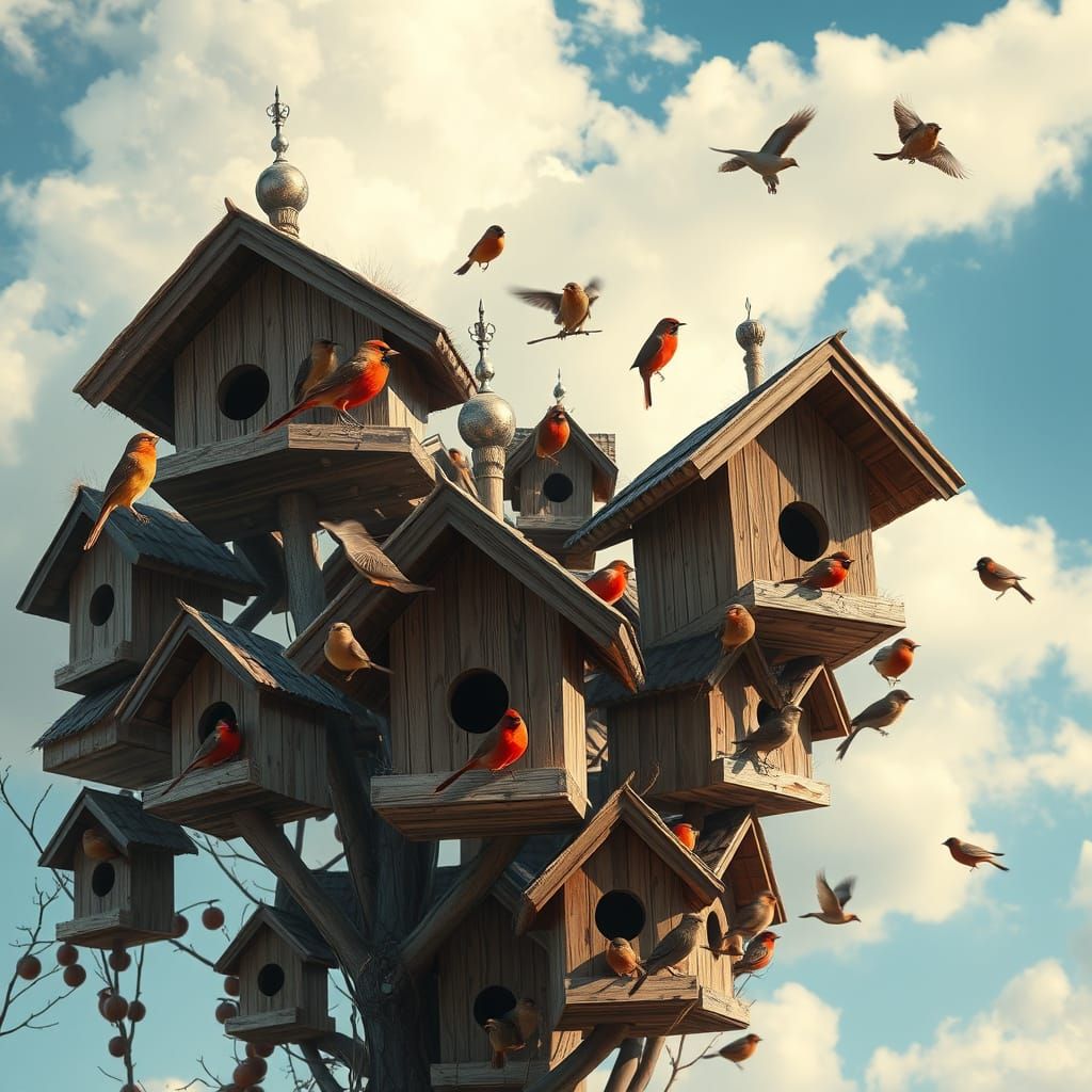 Bird house city  by @Stutzy