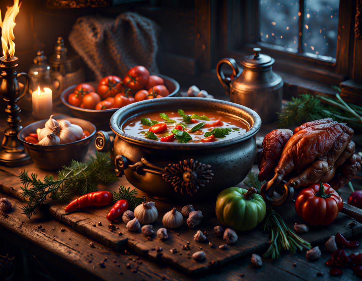 Chicken soup   by @DeliaPeabody