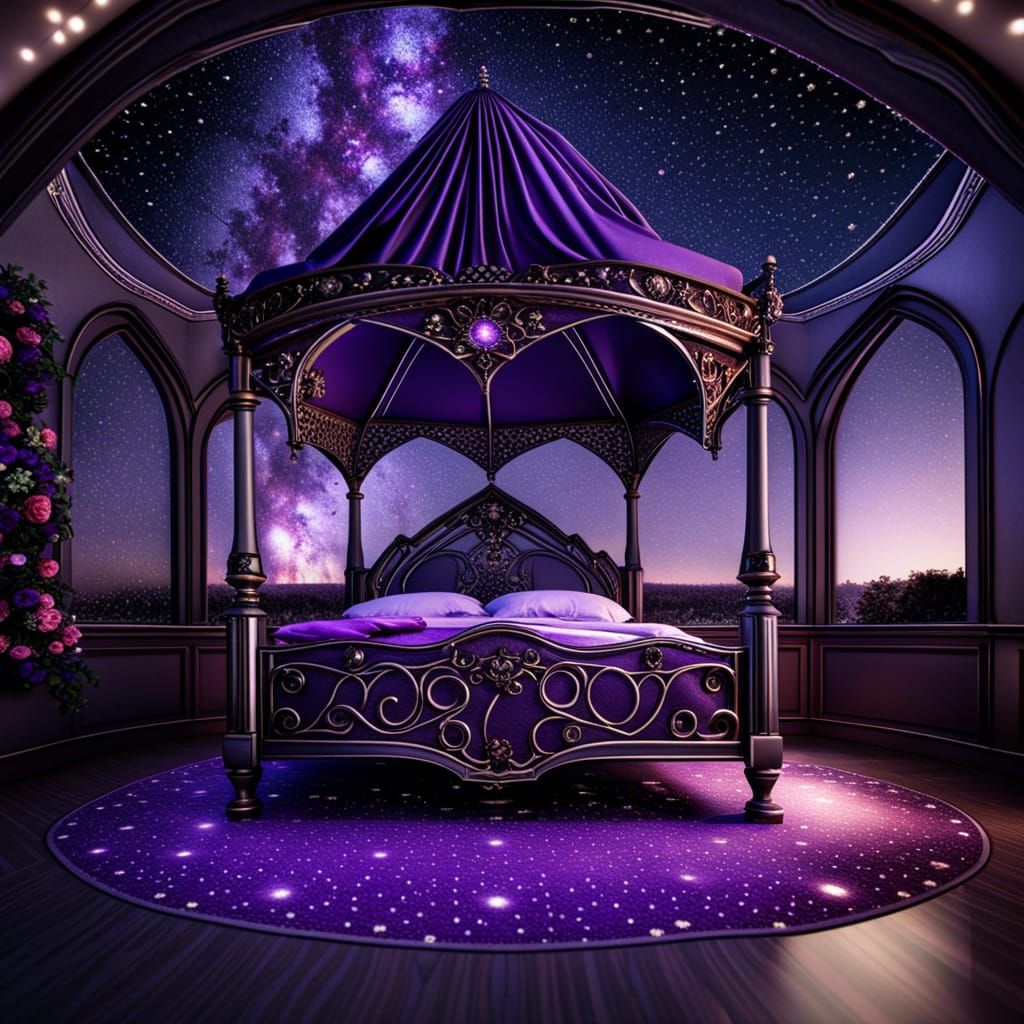 Open bedroom dream under the stars - AI Generated Artwork - NightCafe ...