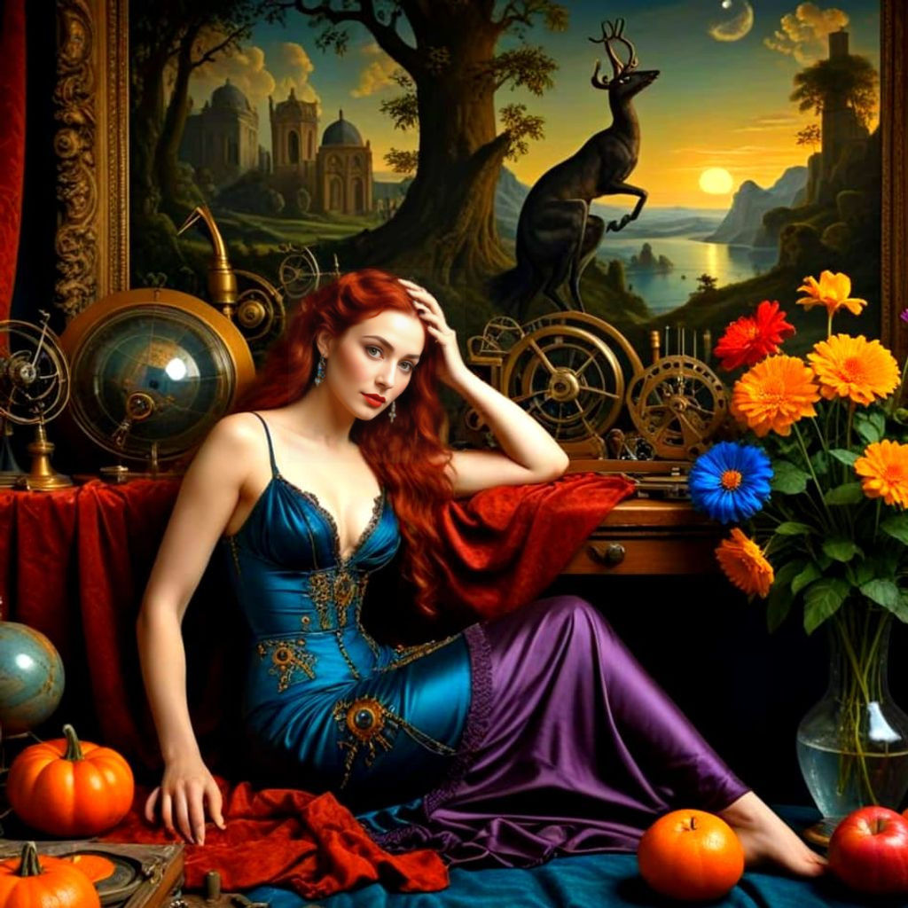 Surrealistic Lady Masterfully Repairs Ancient Scientific Won...