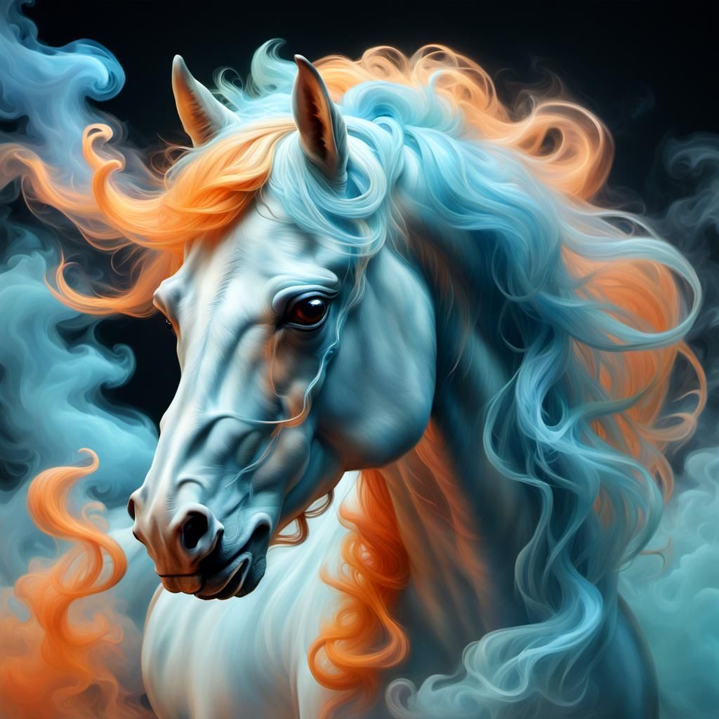 Smokey Horse  by @Poobah