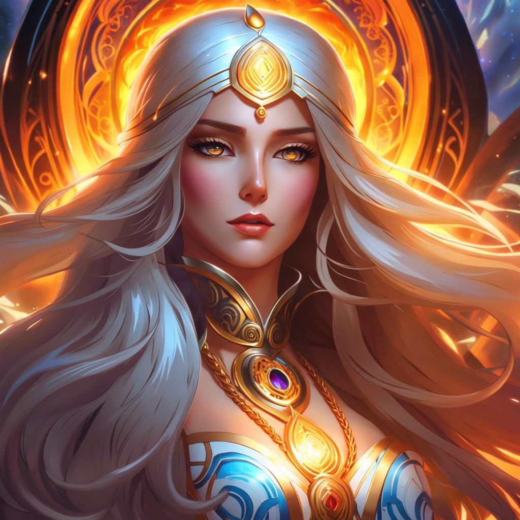 Radiant Priestess - AI Generated Artwork - NightCafe Creator