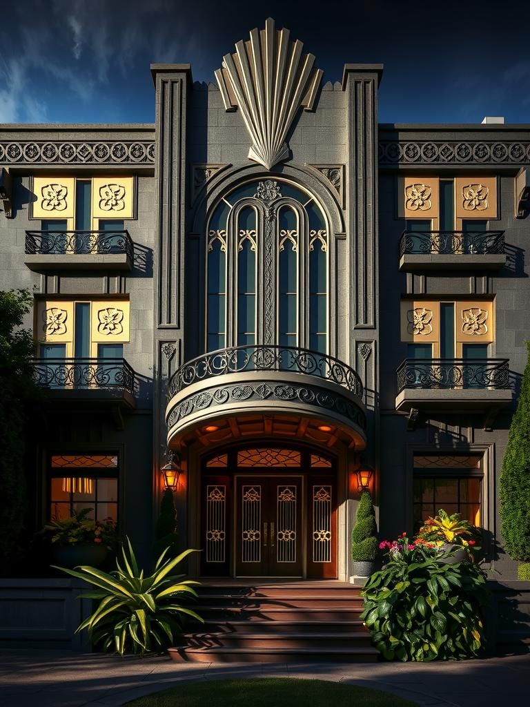 art-deco manor