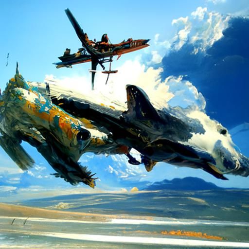 Planes dogfighting in the summer sky
