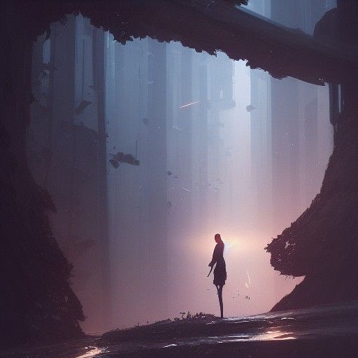 Surreal Encounter in Greg Rutkowski Style