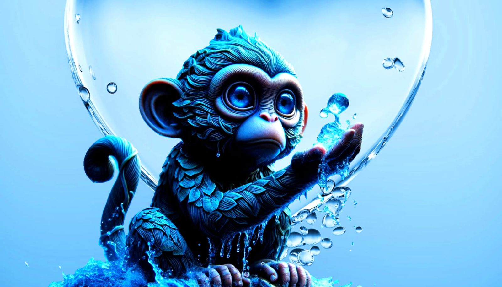 Monkey Water Elemental #1