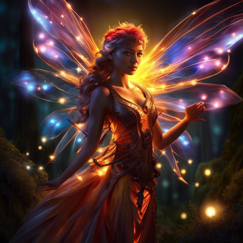 Firefly fairy  by @Hiren