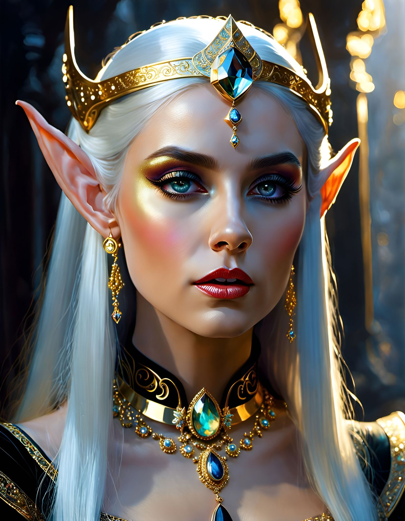 The Elf Queen 👸 - AI Generated Artwork - NightCafe Creator