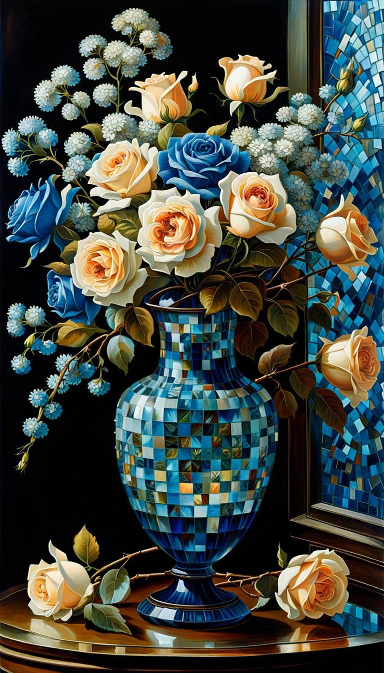 In A Mosaic Vase