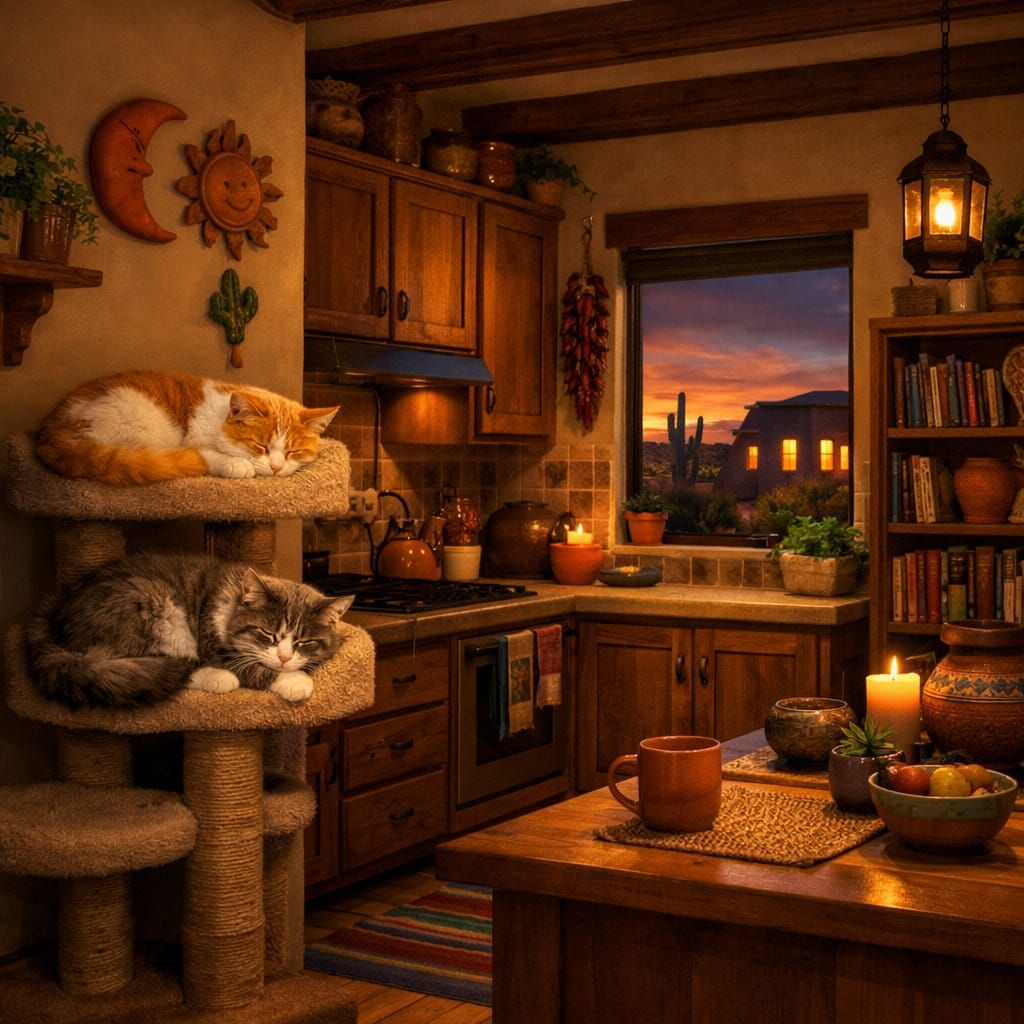 Calming kitchen  by @Plats