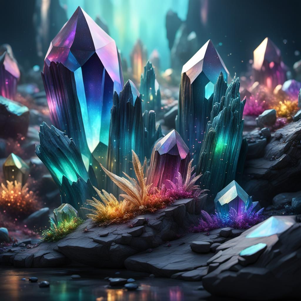 Beautiful Iridescent crystals  by @Ryota Muranaka