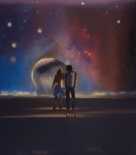 "starry dreams under the stars"