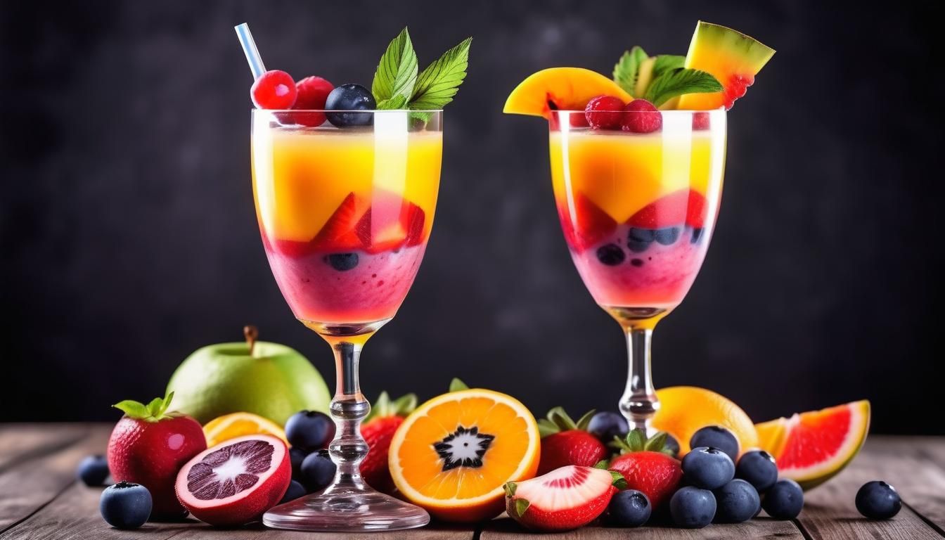Fruity Cocktail, full of lots of different fruits  by @Pirate Queen Jo 