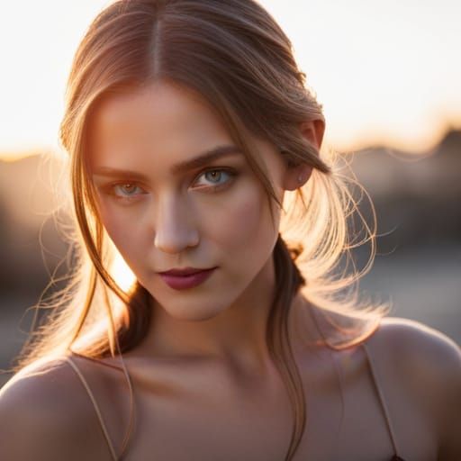 Young woman on a beach