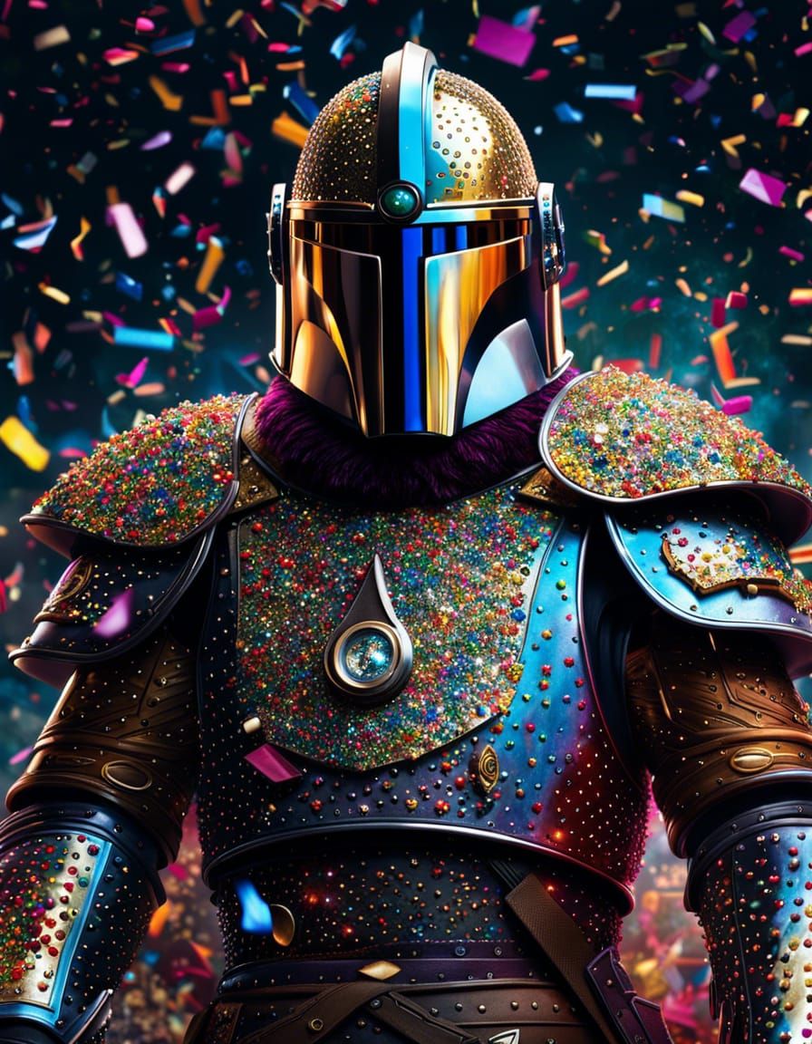 Confetti Knight  by @Prettysleepy Art