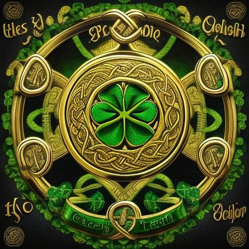 Leprechauns, Gold, and Beer in Celtic Style