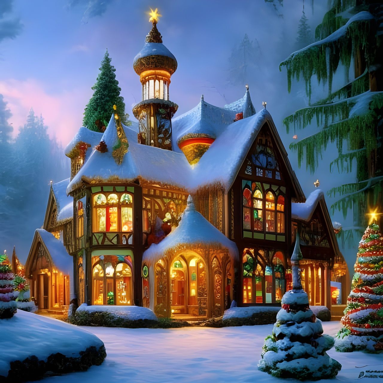 Candied Chapelle - Gingerbread Grotto  by @Joan of Aradia