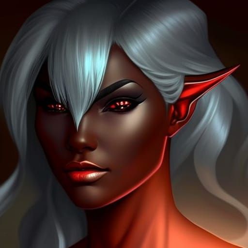 Drow Woman - AI Generated Artwork - NightCafe Creator