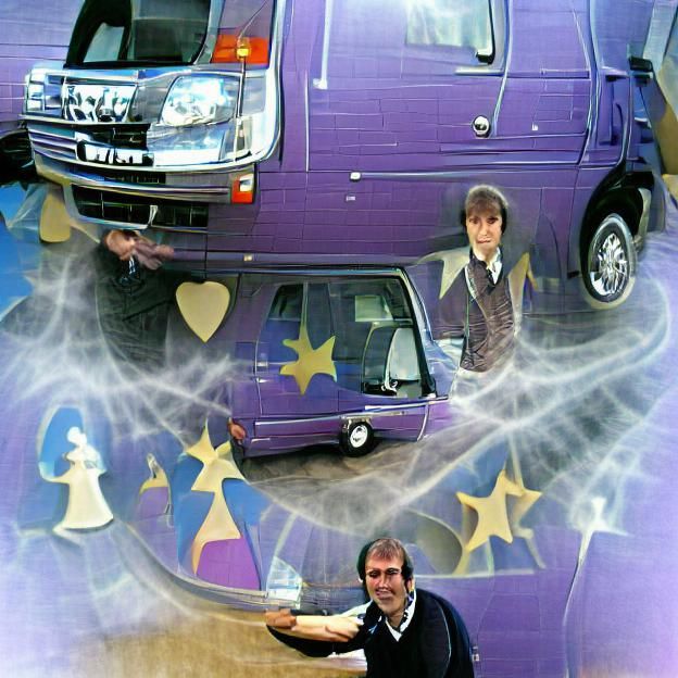 The magic man in his magic van