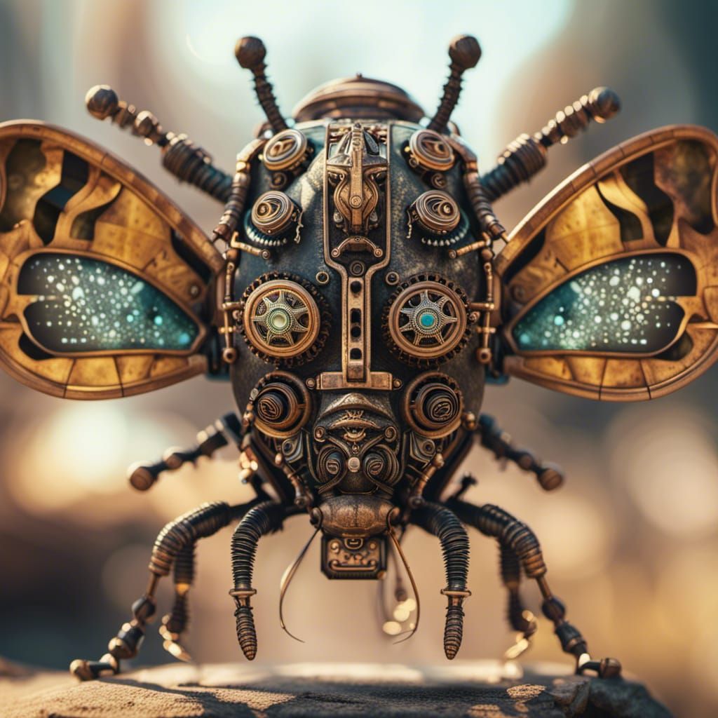 SDXL 1.0 Remix, Ancient Insect Jewelry AI Generated Artwork