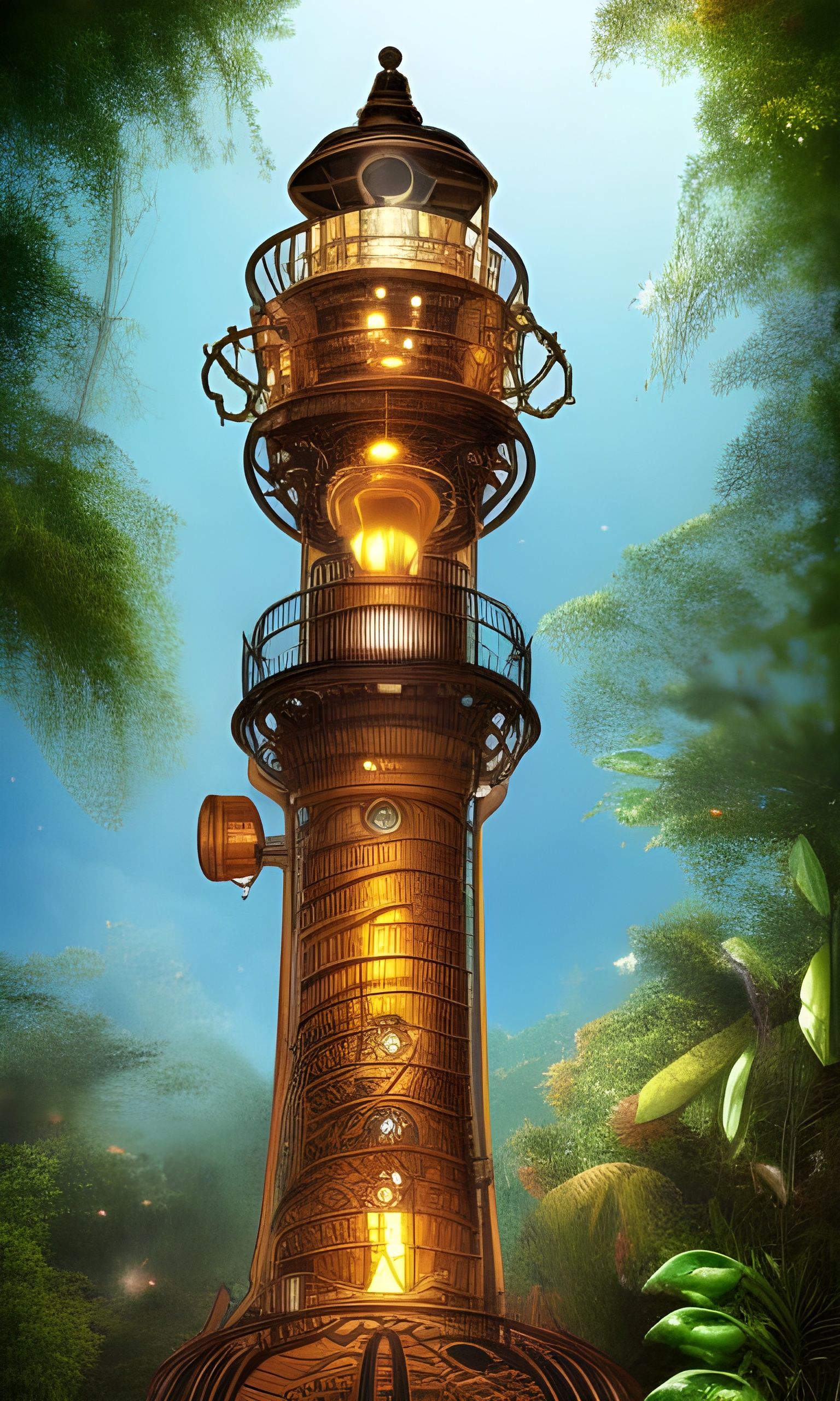 Steampunk Light-tower