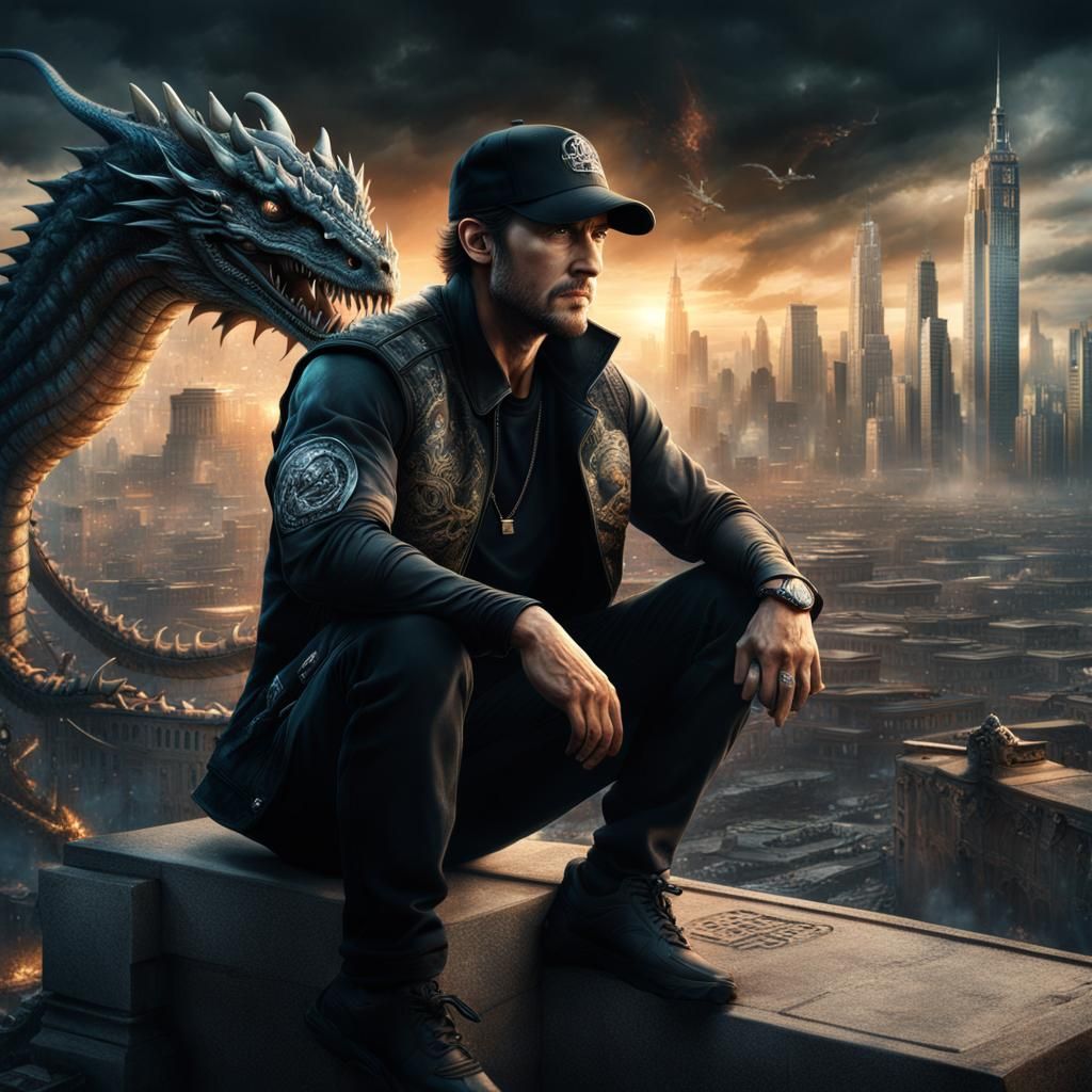 Boy & Dragon & City